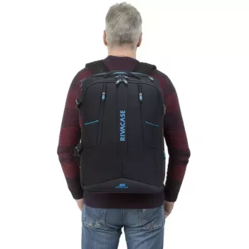 Rivacase 7860 reppulaukku kannettaville 43,9 cm (17,3 tuumaa) asti, polyesteri, musta/sininen