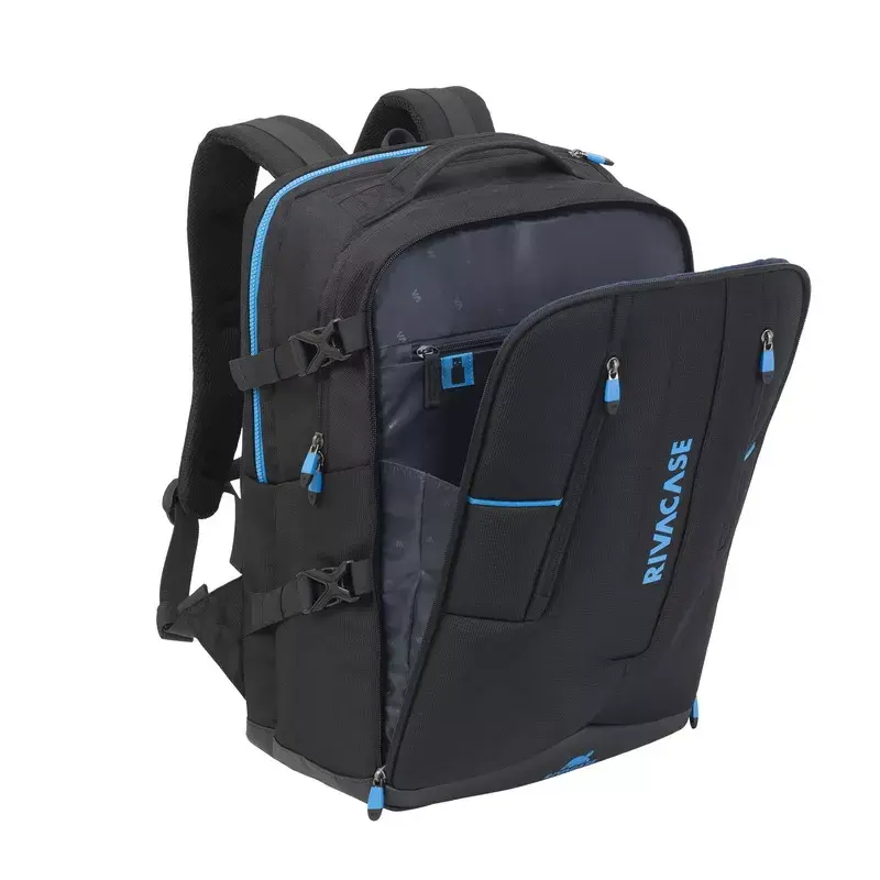 Rivacase 7860 reppulaukku kannettaville 43,9 cm (17,3 tuumaa) asti, polyesteri, musta/sininen