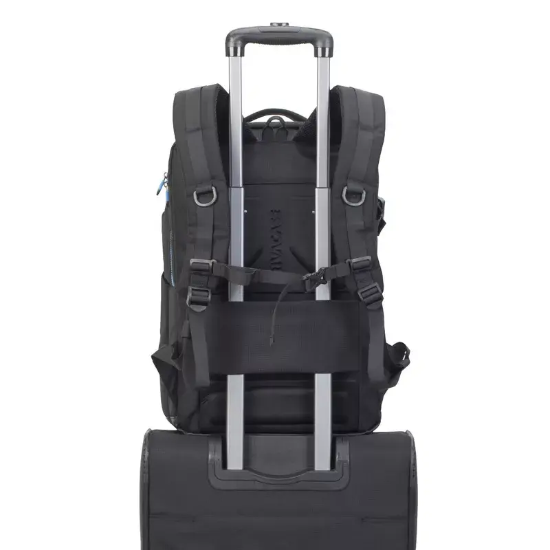 Rivacase 7860 reppulaukku kannettaville 43,9 cm (17,3 tuumaa) asti, polyesteri, musta/sininen