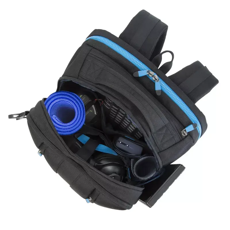 Rivacase 7860 reppulaukku kannettaville 43,9 cm (17,3 tuumaa) asti, polyesteri, musta/sininen