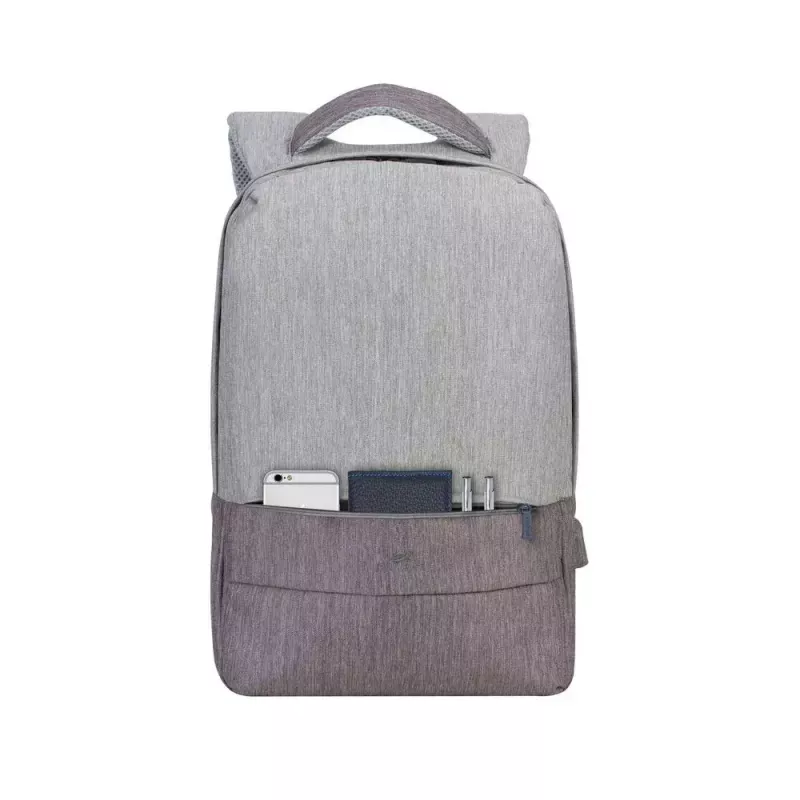 Rivacase 7562 Prater varkaudenesto kannettavan reppu 15,6 tuumaa (39,6 cm), harmaa/mocha