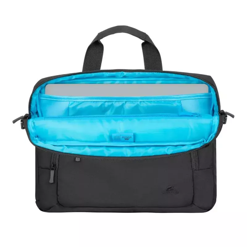 Rivacase 7521 Alpendorf ECO kannettavan laukku 13,3–14 tuumaa (35,6 cm), canvas-kangas, musta