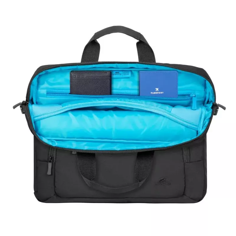 Rivacase 7521 Alpendorf ECO kannettavan laukku 13,3–14 tuumaa (35,6 cm), canvas-kangas, musta