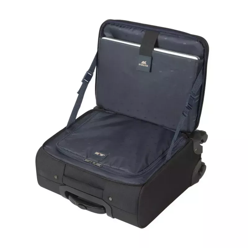 Rivacase 8481 Tegel kannettavan tietokoneen trolley-laukku 15,6 tuumaa, musta