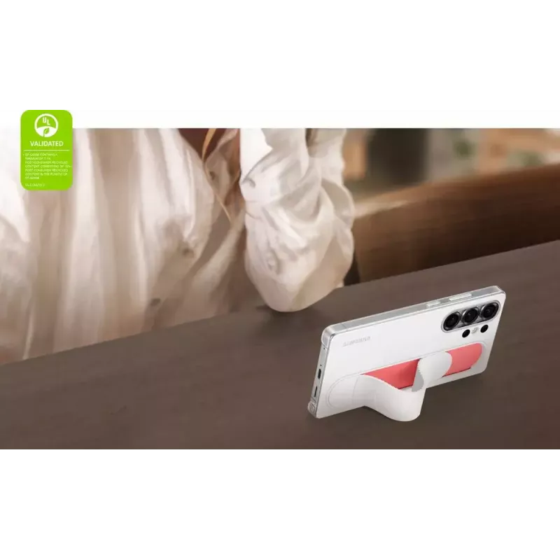 Suojakotelo Samsung Galaxy S25 Ultra Monochromatic White with Stand