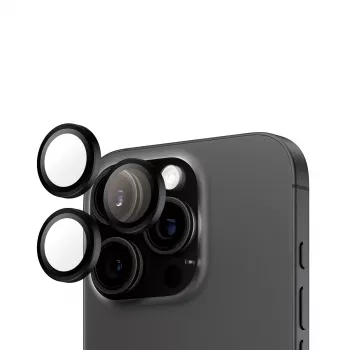 PanzerGlass ® Hoops® kameran linssinsuoja musta iPhone 16 Pro | 16 Pro Max