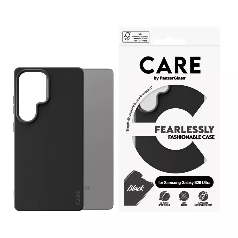 PanzerGlass CARE™ by ® Case musta Samsung Galaxy S25 Ultra