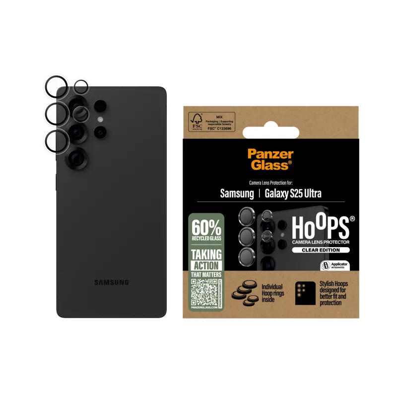 PanzerGlass ® Hoops® kameran linssinsuoja läpinäkyvä Samsung Galaxy S25 Ultra