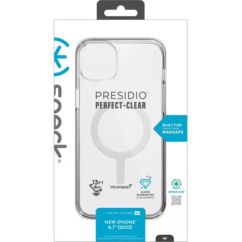 Speck Presidio Perfect Clear kotelo MagSafe iPhone 14 Plus