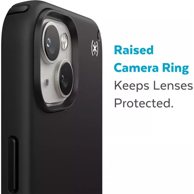 Speck Presidio2 Pro + MS Apple iPhone 14 Plus/15 Plus musta – Microban-suojakotelo