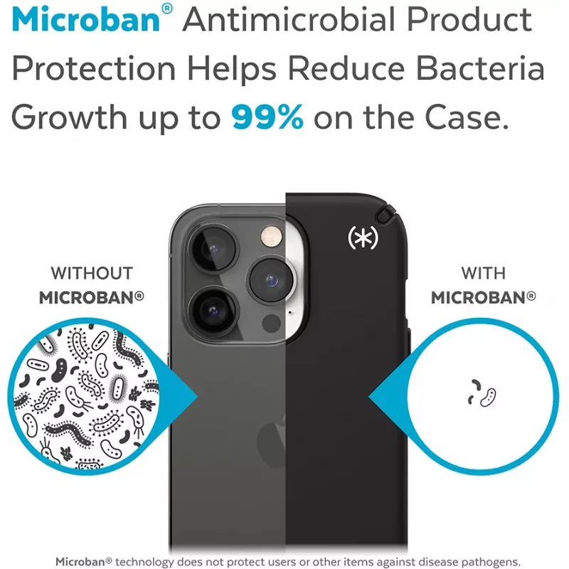 Speck Presidio2 Pro + MS Apple iPhone 14 Pro Max musta – Microban-kotelo