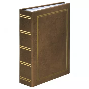 Hama London valokuva-albumi ruskea 100 arkkia 9 x 13 lankasidonta