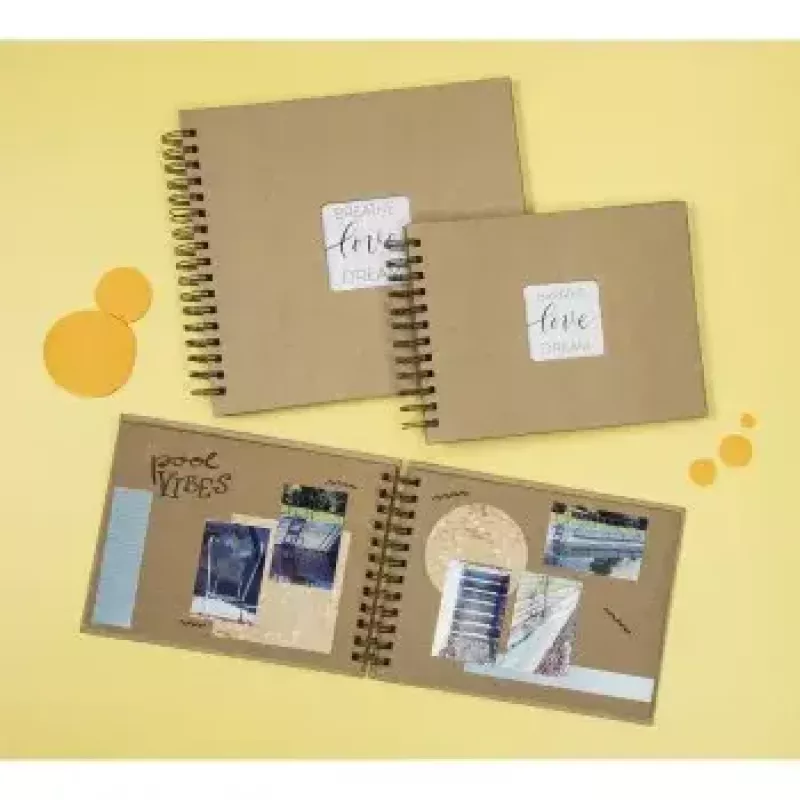 Hama Craft valokuva-albumi ruskea 80 arkkia 10 x 15 kierreliitos