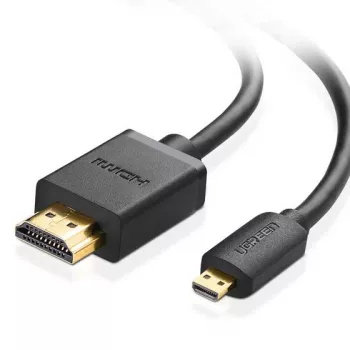 Ugreen 30104 HDMI-kaapeli 3 m HDMI tyyppi D (Micro) HDMI tyyppi A (Standard) musta