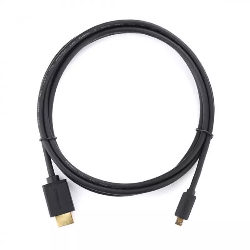 Ugreen 30104 HDMI-kaapeli 3 m HDMI tyyppi D (Micro) HDMI tyyppi A (Standard) musta