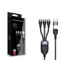Conceptronic ETTA05B15 USB 3-in-1 PD 3.0 60W latauskaapeli 1,5 m, 20V 3A, 480Mbps