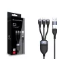 Conceptronic ETTA06B15 USB 3-in-1 PD 3.0 100W pikalaturikaapeli 1,5 m, 20V 5A, 480 Mbit/s, E-Mark