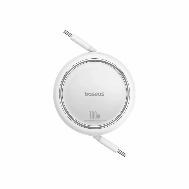USB-kaapeli Baseus Free2Pull 1 m USB-C valkoinen