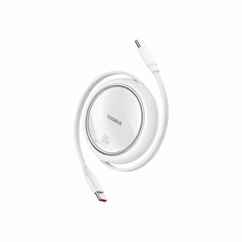 USB-kaapeli Baseus Free2Pull 1 m USB-C valkoinen
