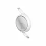 USB-kaapeli Baseus Free2Pull 1 m USB-C valkoinen