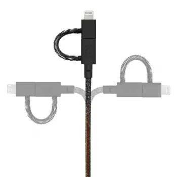 USB-kaapeli Native Union BELT-ULC-CS-BLK-NP 2 m USB-A – USB-C/Micro-USB-A/Lightning musta