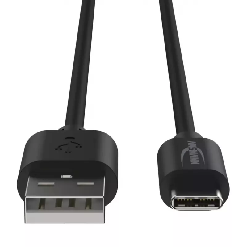 USB-kaapeli Ansmann 1700-0130 1 m USB-A USB-C musta