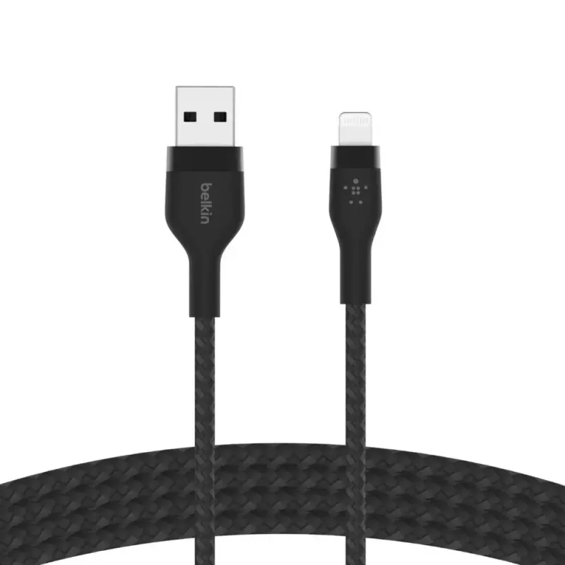 Lightning-kaapeli 3 m Belkin CAA010BT3MBK USB-A – USB-C/Lightning