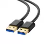 Ugreen 10370 USB-kaapeli USB 3.2 Gen 1 (3.1 Gen 1) 1 m USB-A musta