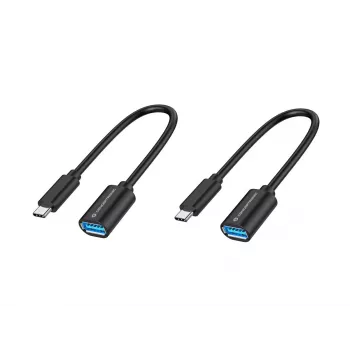 Conceptronic ABBY11B USB-C–USB-A-OTG-sovitin, 2 kpl:n pakkaus, 20 cm
