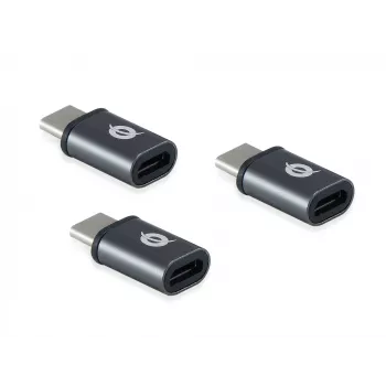 Conceptronic DONN USB-C–Micro USB -OTG-sovitin 3 kpl:n pakkaus