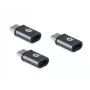 Conceptronic DONN USB-C–Micro USB -OTG-sovitin 3 kpl:n pakkaus
