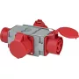 Verkkopistokesovitin Brennenstuhl 1081640 400V 16A harmaa punainen