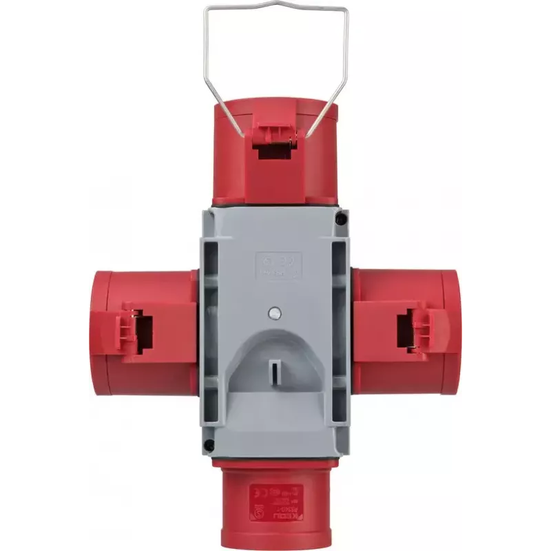 Verkkopistokesovitin Brennenstuhl 1081670 400V 32A harmaa punainen