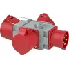 Verkkopistokesovitin Brennenstuhl 1081670 400V 32A harmaa punainen