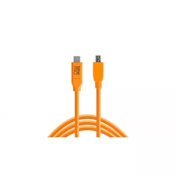 Tether Tools CUC2415-ORG USB-kaapeli 4,6 m USB 2.0 USB C Mini-USB B oranssi