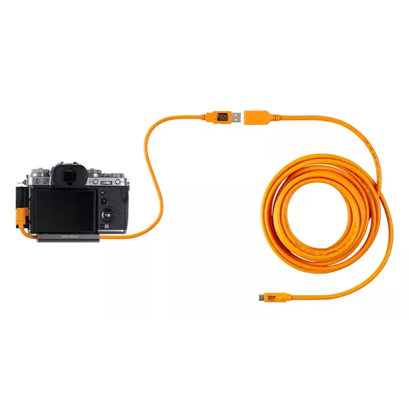 Tether Tools CUCRT02-ORG USB-kaapeli 0,5 m USB 3.2 Gen 1 oranssi