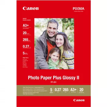 Canon PP-201 Glossy II Photo Paper Plus A3 Plus – 20 arkkia, 260 g/m², A3