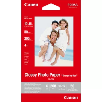Canon GP-501 Glossy Photo Paper 4x6 tuumaa - 50 arkkia, kiiltävä, 200 g/m², mustesuihku, 50 arkkia, 102 mm, 152 mm