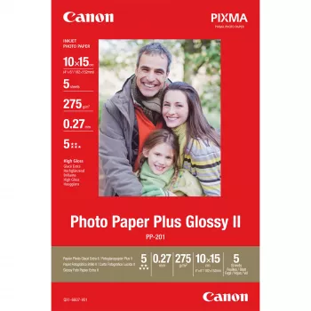 Canon PP-201 Glossy II valokuvapaperi Plus 10x15 cm – 5 arkkia