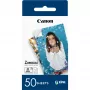 Canon ZINK™ 2”x3” valokuvapaperi x50 arkkia, 5x7,6 cm, 2x3 tuumaa, valkoinen, 50 arkkia