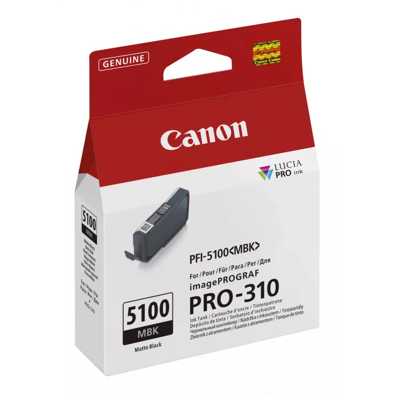 Canon PFI-5100 MBK värikasetti 1 kpl alkuperäinen mattamusta