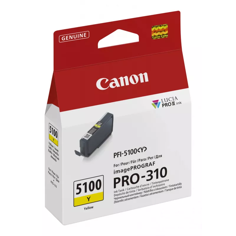 Canon PFI-5100 Y värikasetti 1 kpl alkuperäinen keltainen
