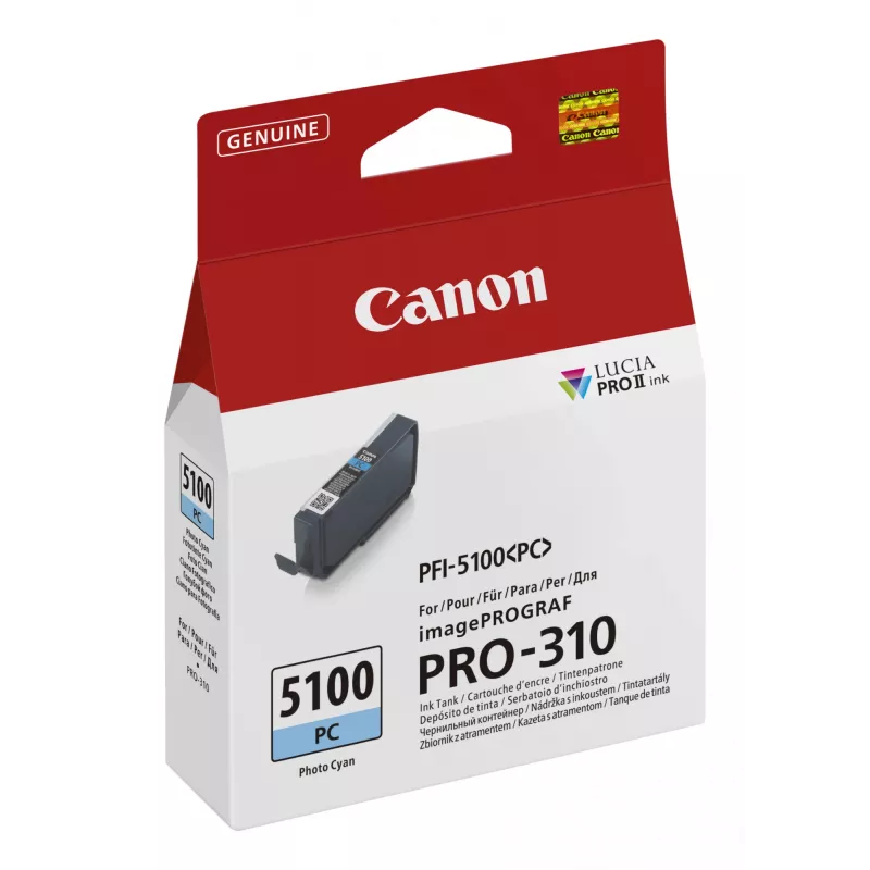 Canon PFI-5100 PC värikasetti 1 kpl alkuperäinen photo-syaani