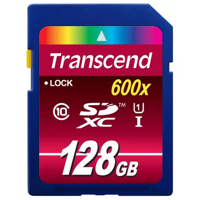 Flash-muisti Transcend 128 GB SDXC UHS-I 600x TS128GSDXC10U1