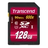 Flash-muisti Transcend 128 GB SDXC UHS-I 600x TS128GSDXC10U1