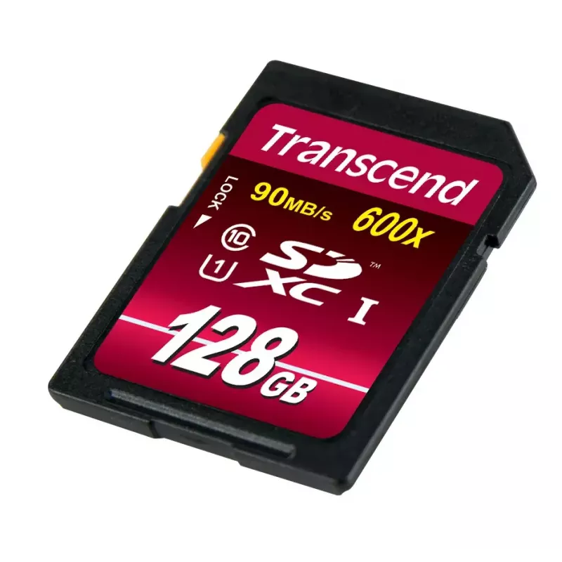 Flash-muisti Transcend 128 GB SDXC UHS-I 600x TS128GSDXC10U1