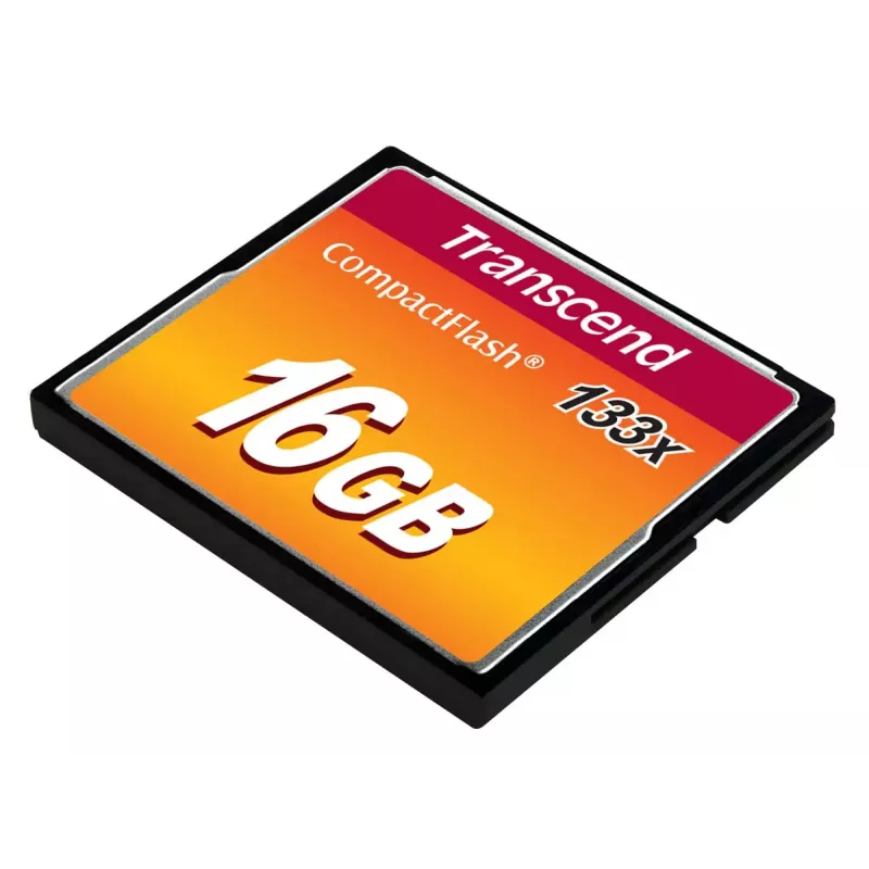 CompactFlash-kortti Transcend TS16GCF133 16 GB, 50 MB/s luku, 20 MB/s kirjoitus