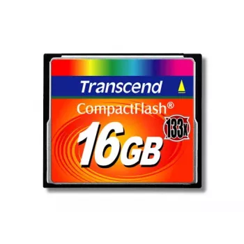 CompactFlash-kortti Transcend TS16GCF133 16 GB, 50 MB/s luku, 20 MB/s kirjoitus