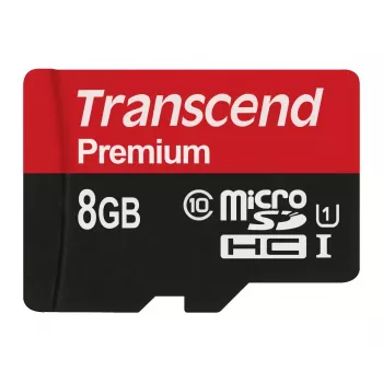 Flash-muisti Transcend 8 GB MicroSDHC Class 10 UHS-I TS8GUSDCU1