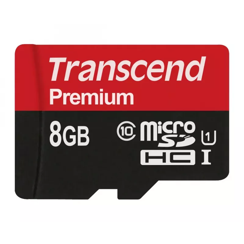 Flash-muisti Transcend 8 GB MicroSDHC Class 10 UHS-I TS8GUSDCU1